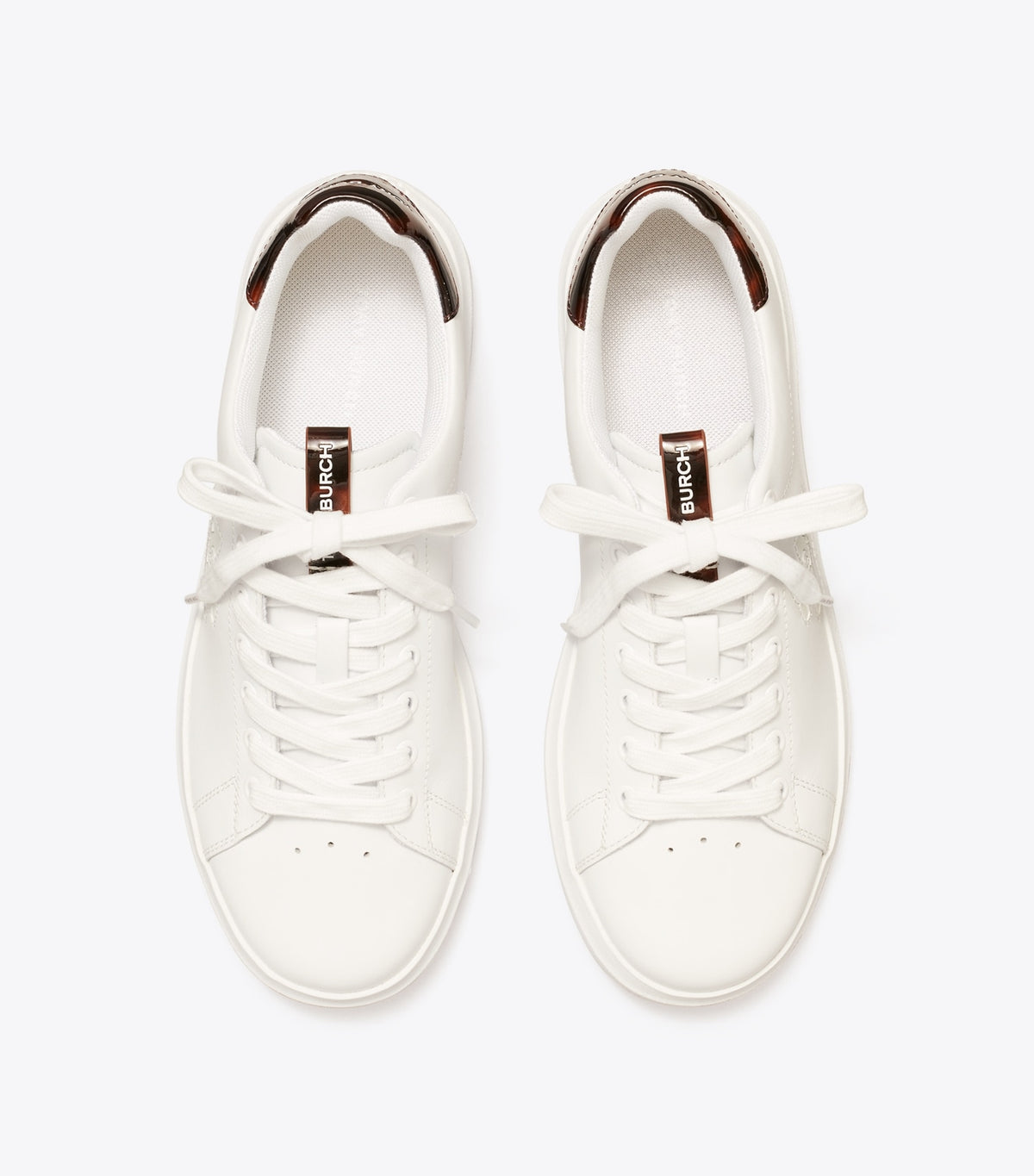 Tory Burch Discount - Double T Howell Court Sneaker - Titanium White / Creta