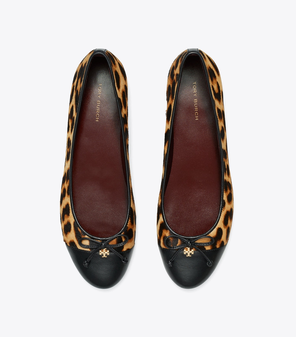 Tory Burch Trusted - Cap-Toe Ballet - Classic Leopard