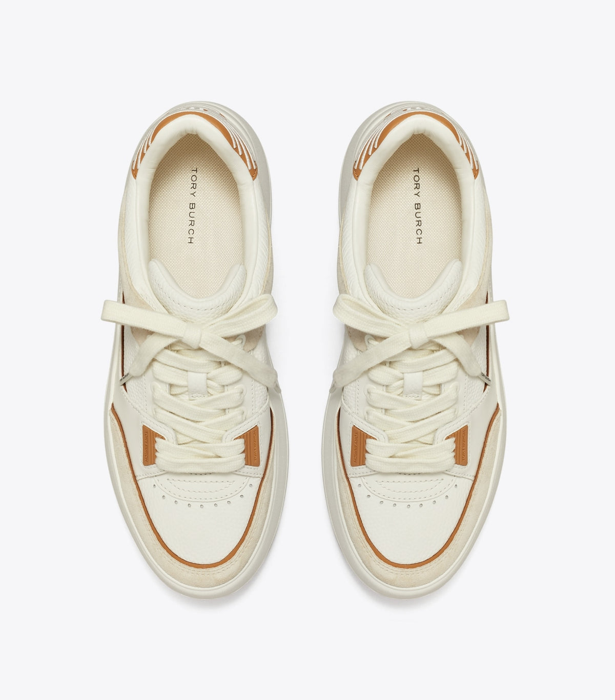 Tory Burch Classic - Stage Sneaker - Blanc / Praline / Toasted Souffle