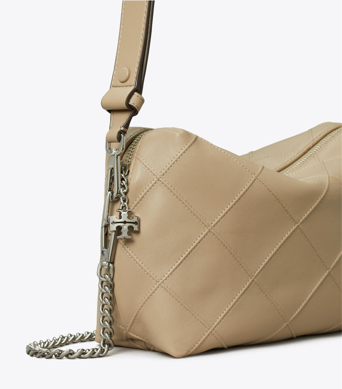 Tory Burch Customer Favorite - Large Fleming Soft Crossbody Bag - Soft Cement