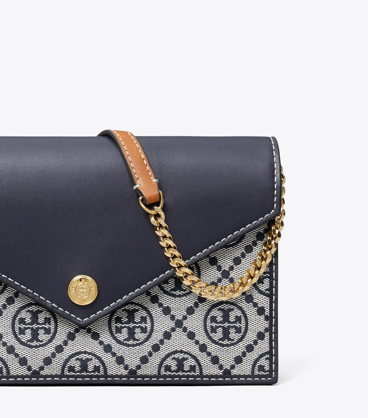 Tory Burch Customer Favorite - T Monogram Envelope Crossbody - Tory Navy