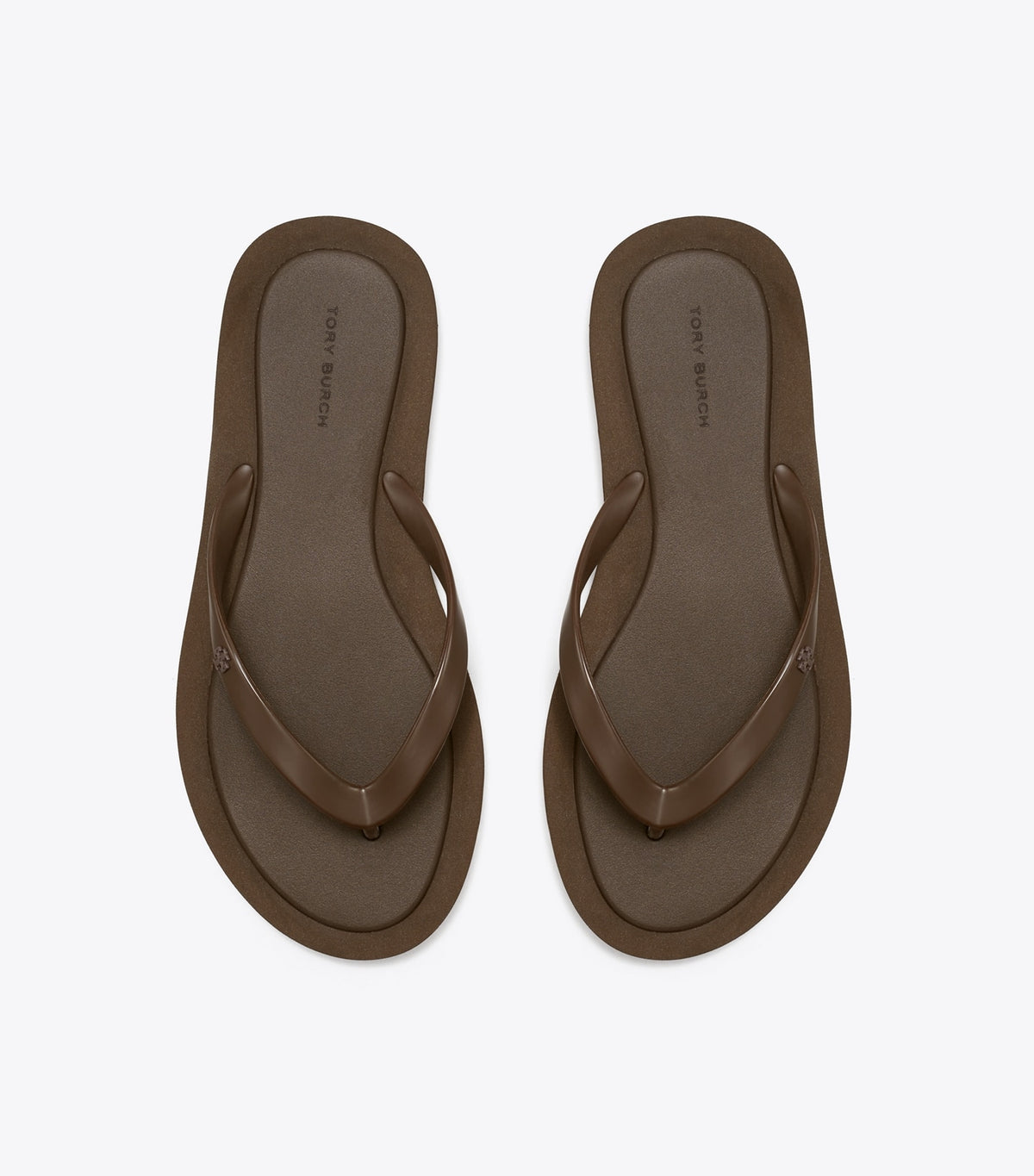 Tory Burch Classic - Kira Padded Flip-Flop - Dark Cocoa / Dark Cocoa