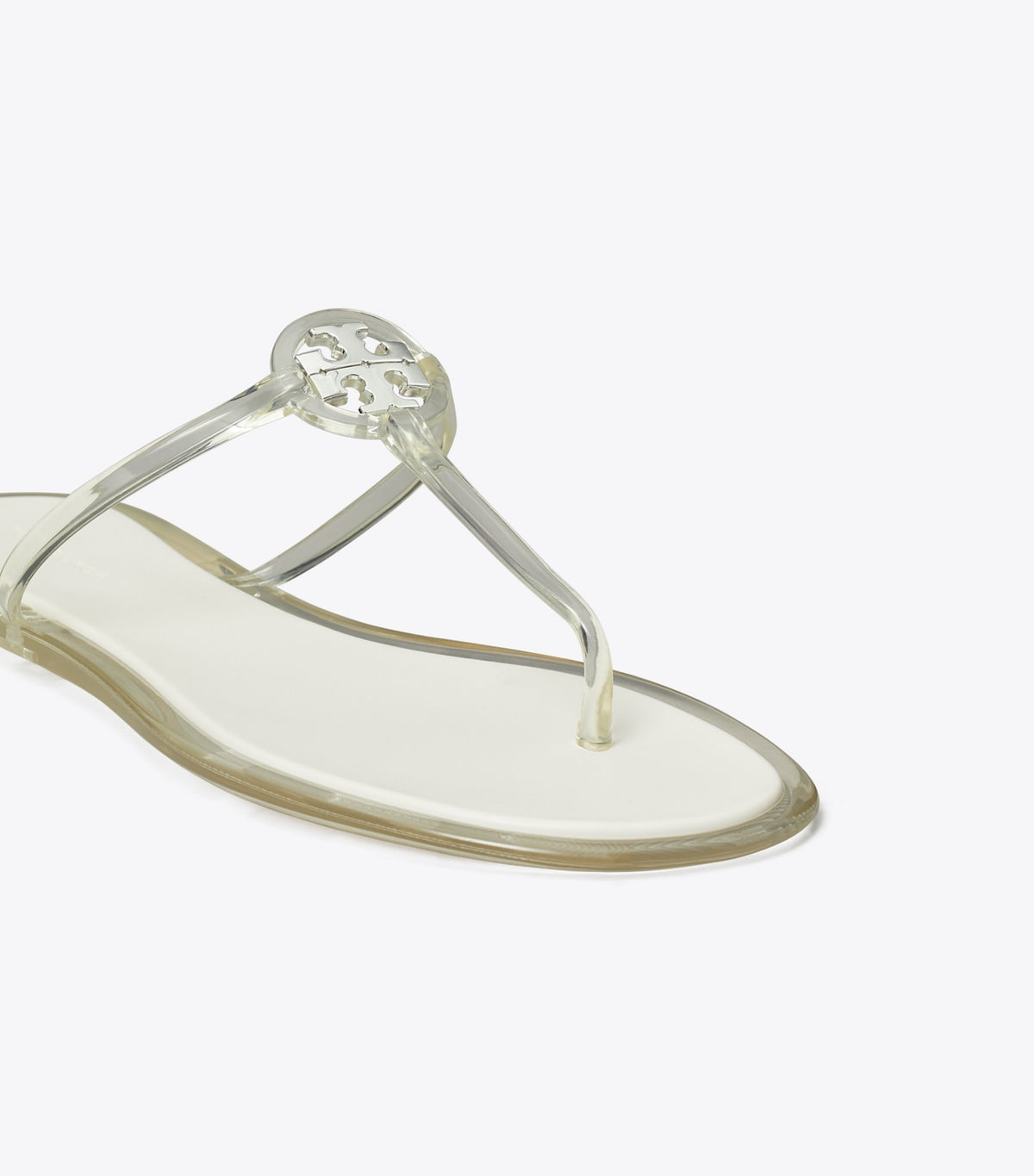Tory Burch Hot Sale - Mini Miller Jelly Sandal - Clear / Silver