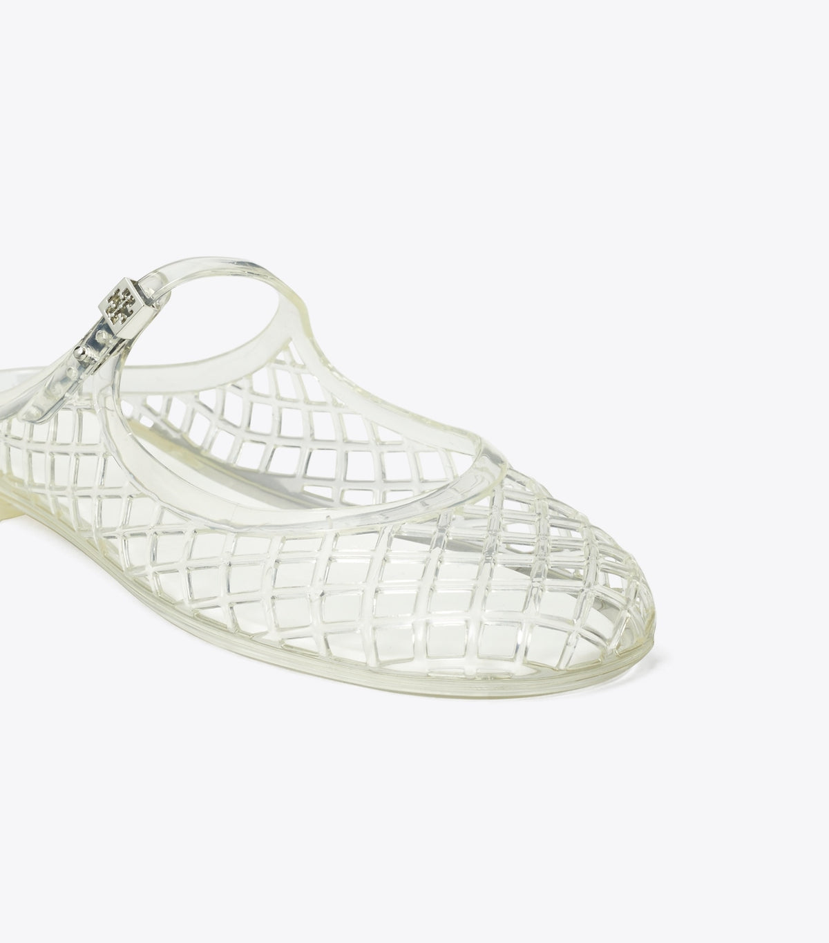 Tory Burch Trusted - Mellow Mary Jane Jelly - Clear / Silver