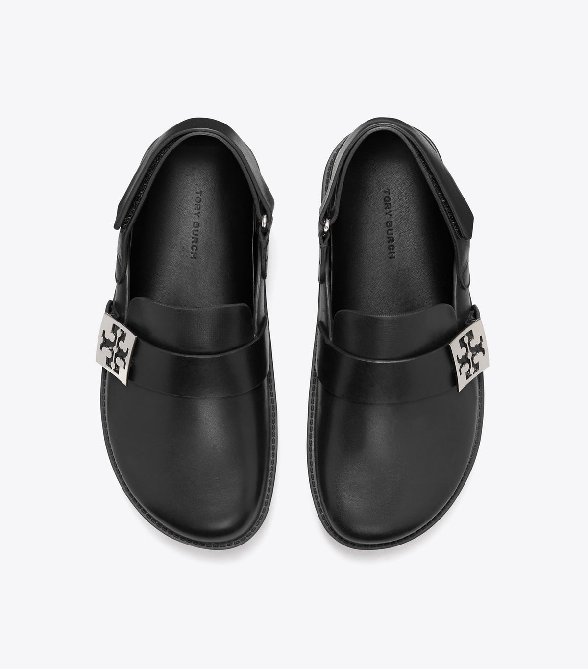 Tory Burch Latest - Mellow Sport Mule - Perfect Black / Silver