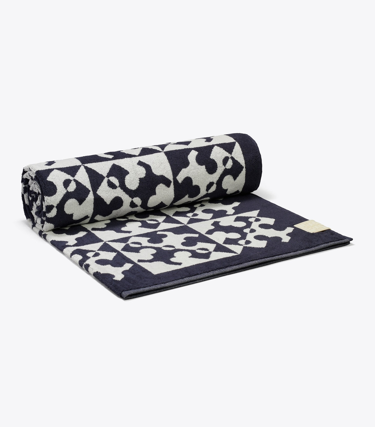 Tory Burch Value - Diagonal T Jacquard Towel - Navy