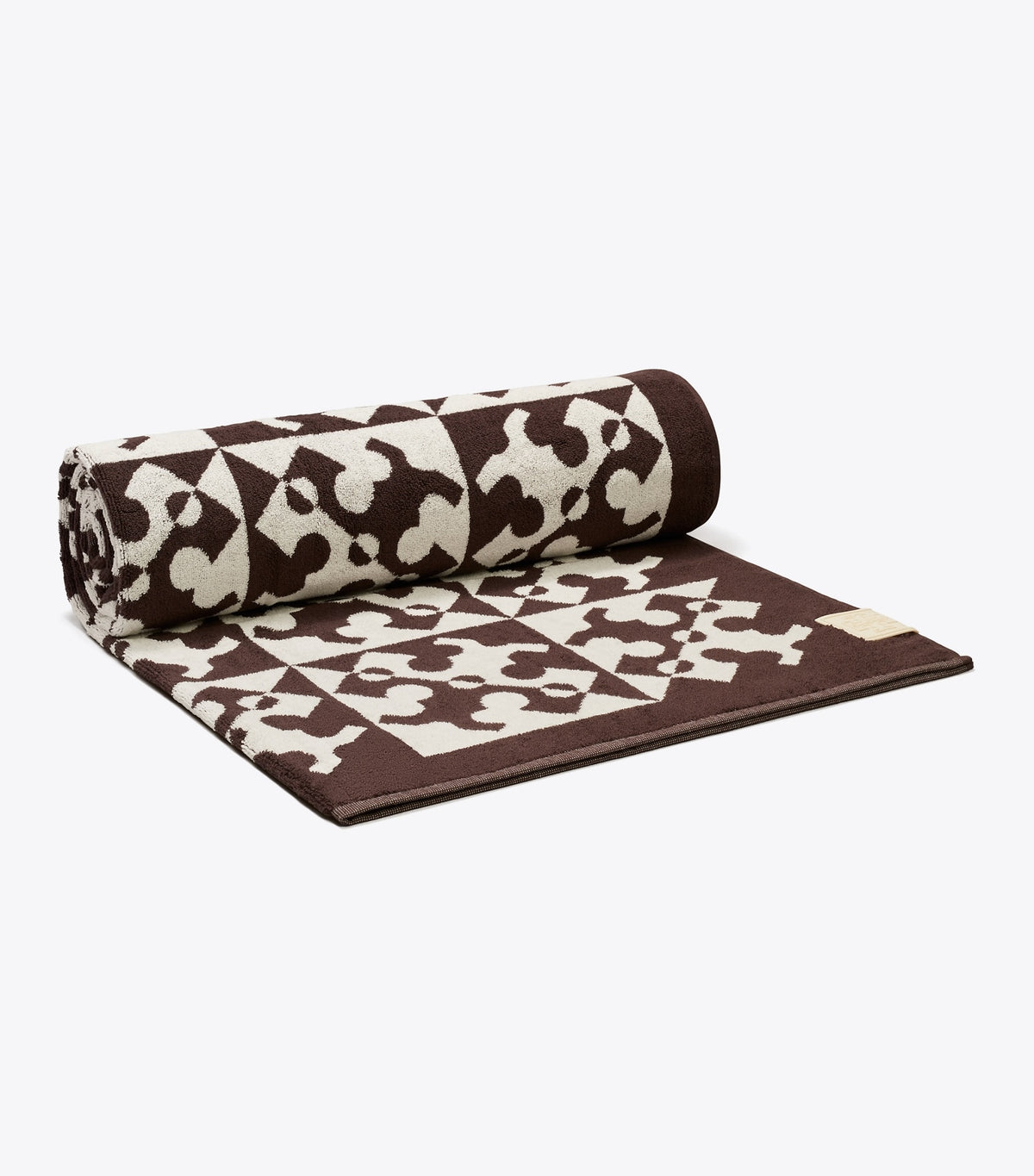 Tory Burch Sale - Diagonal T Jacquard Towel - Brown