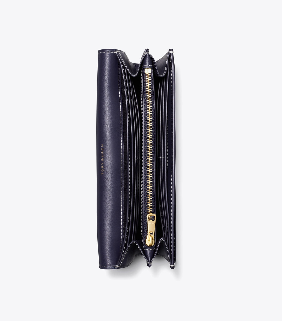 Tory Burch Premium - T Monogram Wide Envelope Wallet - Tory Navy