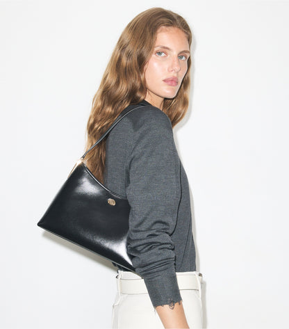 Tory Burch Hot Sale - Small Robinson Shoulder Bag - Black