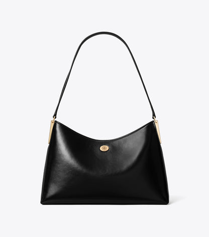 Tory Burch Hot Sale - Small Robinson Shoulder Bag - Black