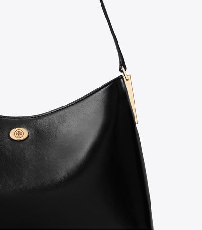 Tory Burch Hot Sale - Small Robinson Shoulder Bag - Black
