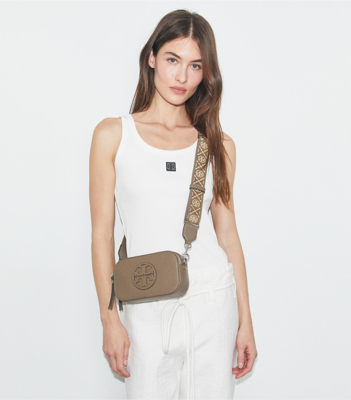 Tory Burch Everyday - Mini Miller natuura™ Crossbody Bag - Dark Olive