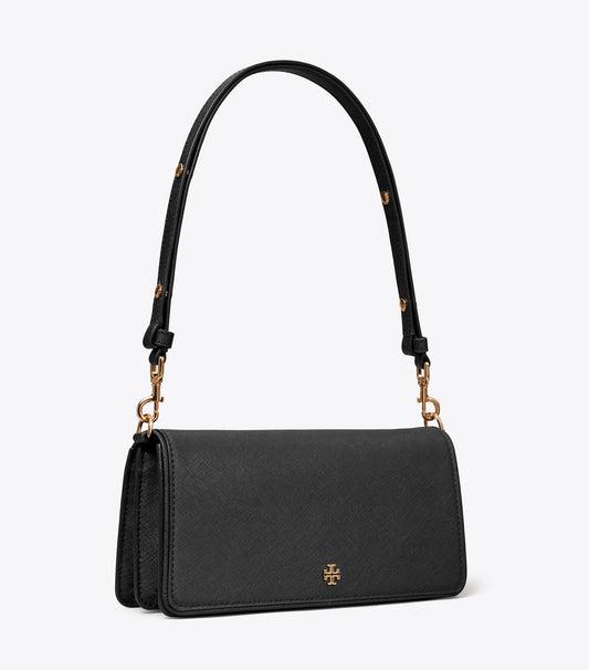 Tory Burch Best Price - Leather Convertible Crossbody - Black