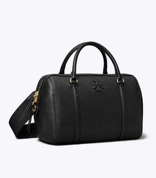 Tory Burch Special Offer - Pebbled Leather Satchel - Black