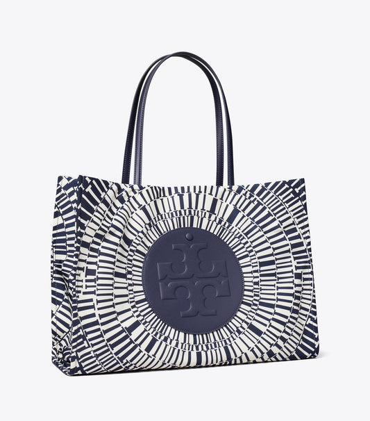 Tory Burch Latest - Ella Printed Tote - Navy Circle