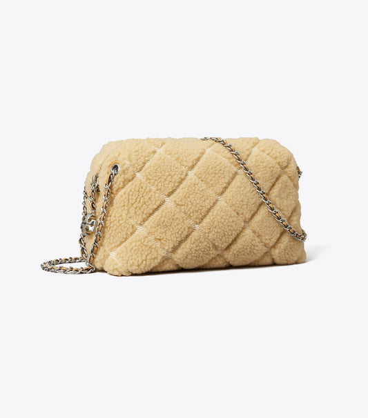 Tory Burch Hot Sale - Fleming Soft Shearling Crossbody Bag - Ivory