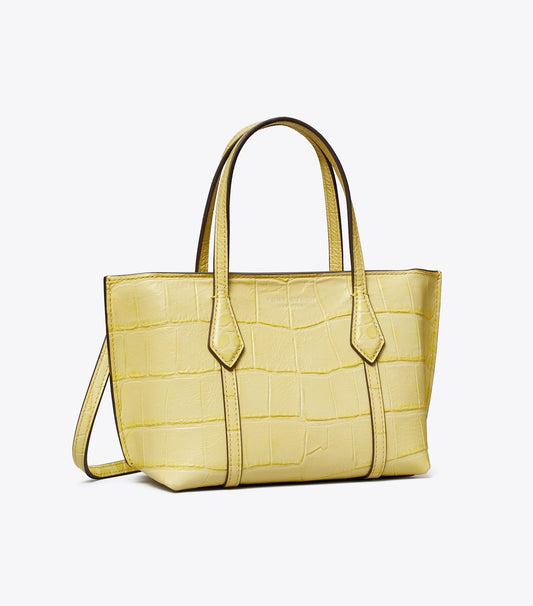 Tory Burch Value - Mini Perry Embossed Tote - Yellow Sky