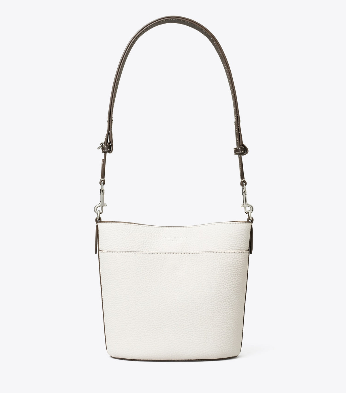 Tory Burch Best Seller - Leather Bucket Bag - Gray Chalk