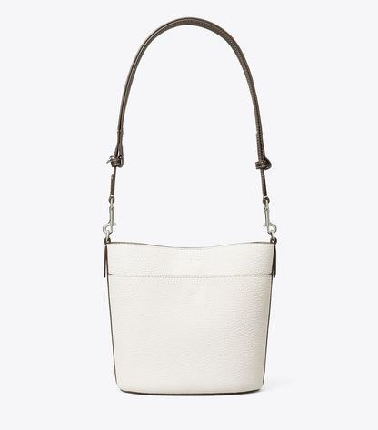 Tory Burch Best Seller - Leather Bucket Bag - Gray Chalk