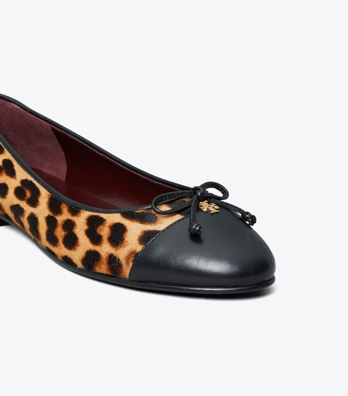 Tory Burch Trusted - Cap-Toe Ballet - Classic Leopard