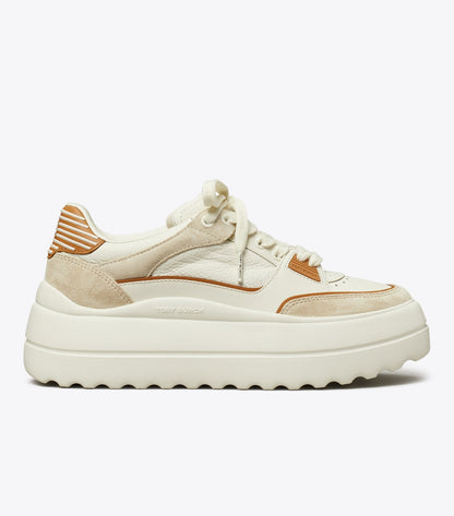 Tory Burch Classic - Stage Sneaker - Blanc / Praline / Toasted Souffle