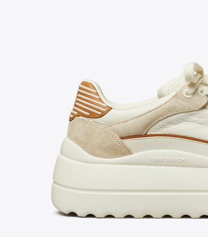 Tory Burch Classic - Stage Sneaker - Blanc / Praline / Toasted Souffle