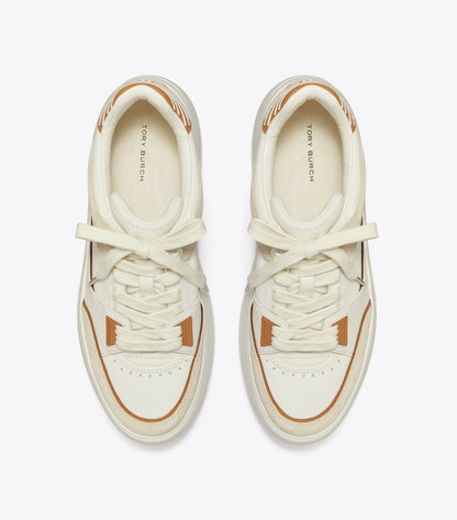 Tory Burch Classic - Stage Sneaker - Blanc / Praline / Toasted Souffle