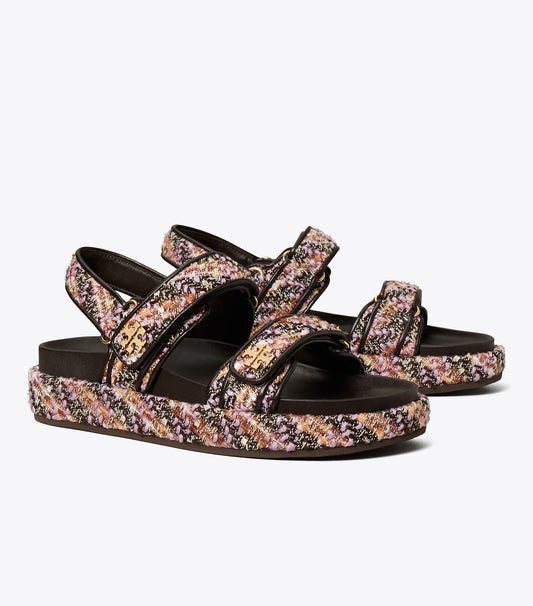 Tory Burch Exclusive - Kira Sport Sandal - Rosa Multi / Cocoa