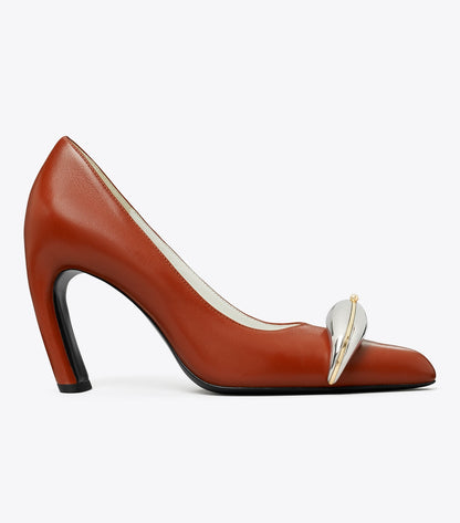 Tory Burch Popular - Pierced Pump - Sienna Red