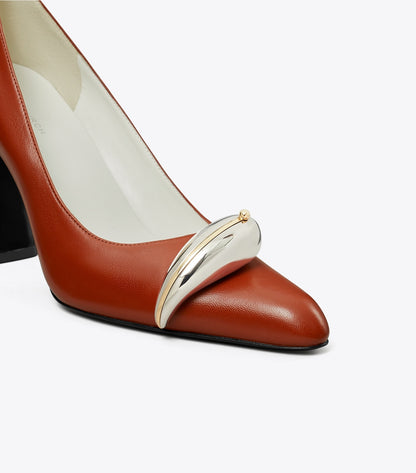 Tory Burch Popular - Pierced Pump - Sienna Red