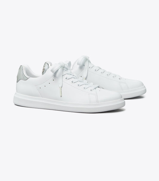 Tory Burch Hot Sale - Howell Court Sneaker - Titanium White / Silver