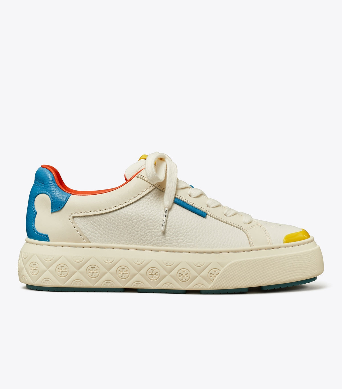 Tory Burch Value - Ladybug Sneaker - White / New Ivory / Cobalt