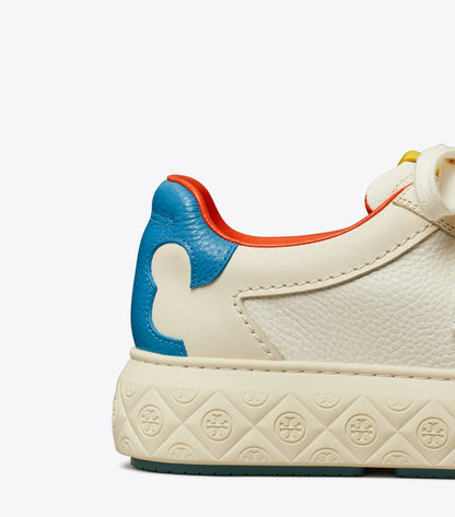 Tory Burch Value - Ladybug Sneaker - White / New Ivory / Cobalt