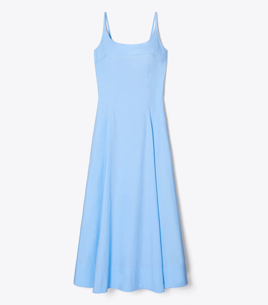 Tory Burch Signature - Poplin Tank Dress - Washed Sky