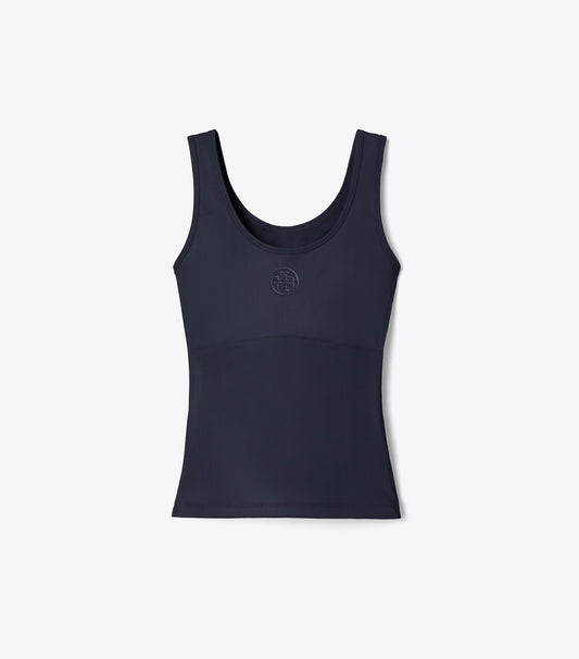 Tory Burch Best Seller - Embossed Logo Tennis Tank - Medium Navy