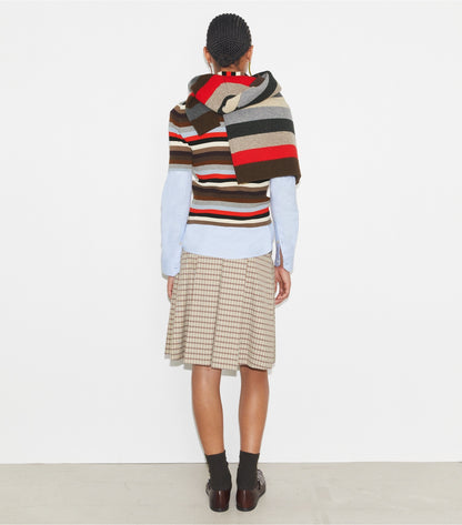Tory Burch Signature - Plaid Golf Skirt - Crimson Rust Dense Plaid Sport