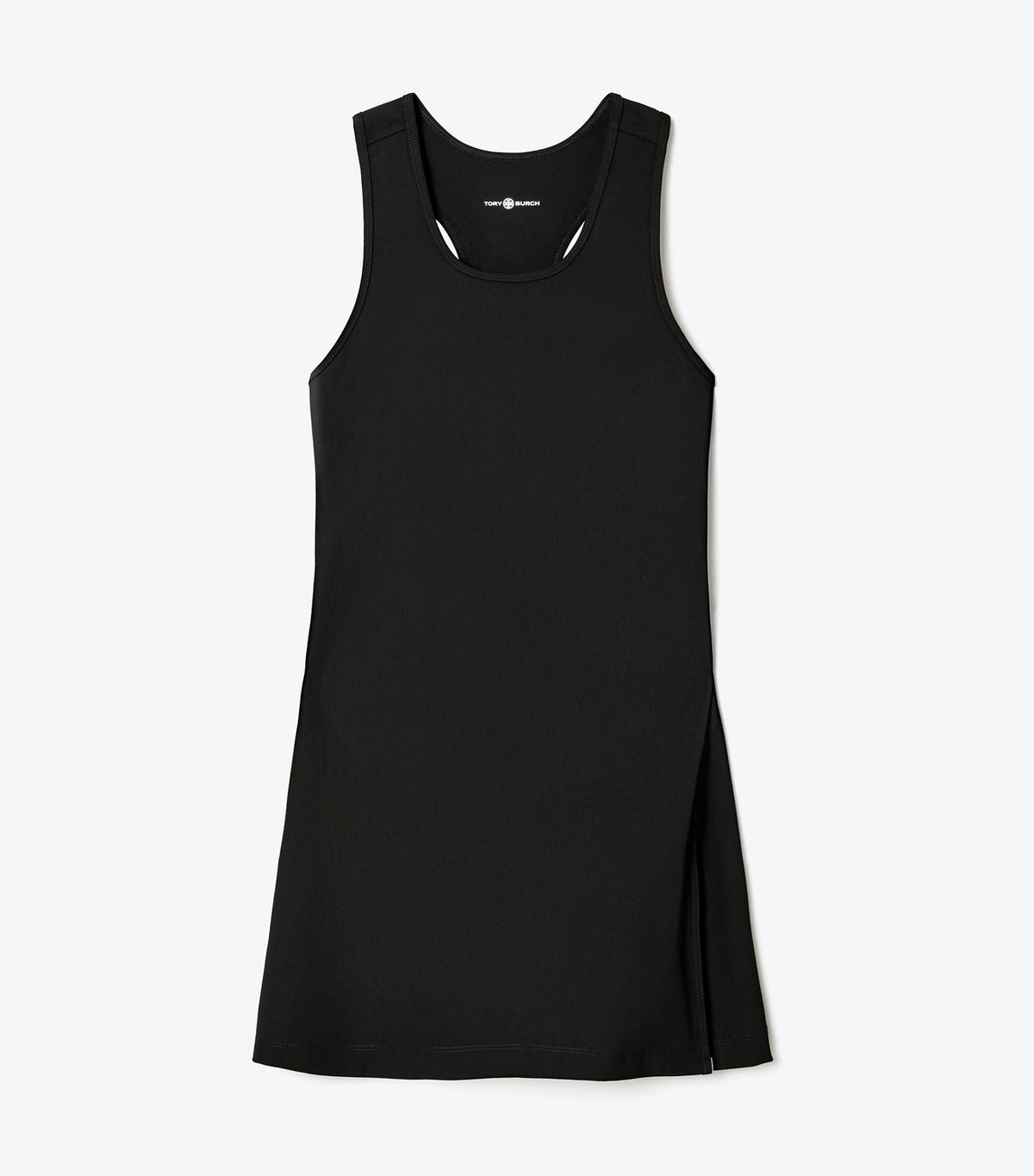 Tory Burch Smart Buy - Performance Jersey Side-Slit Tennis Dress - Black / Black