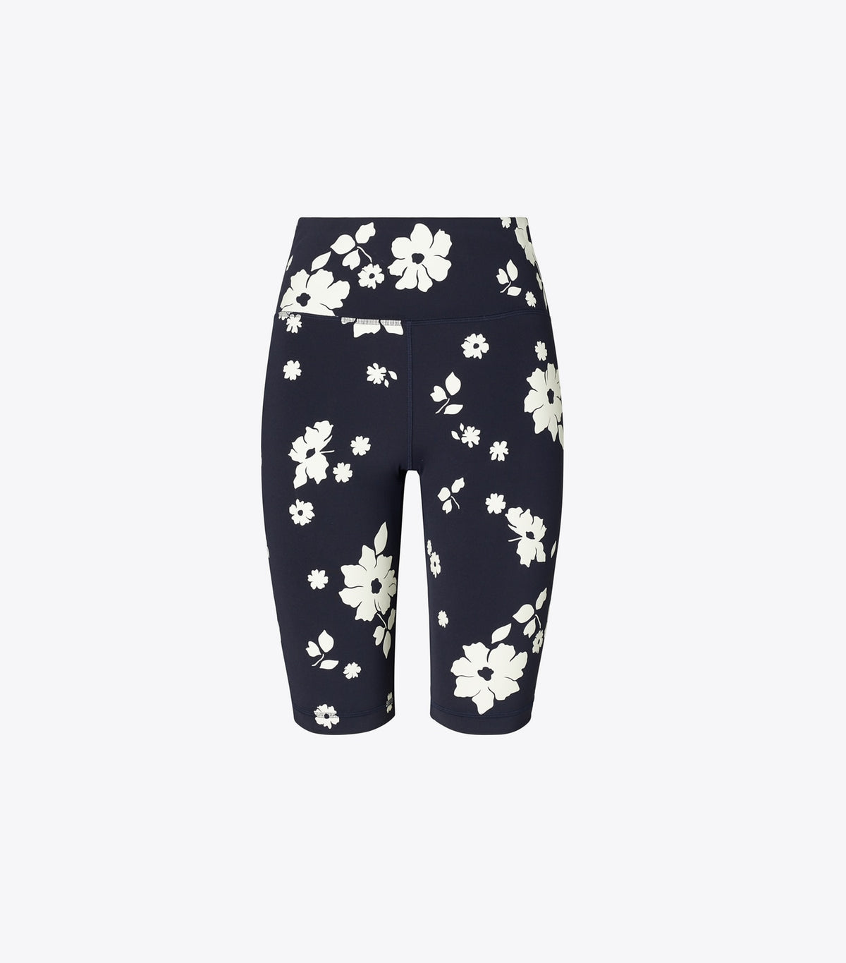 Tory Burch Smart Buy - Compression Bike Short - Medium Navy Contrast Floral