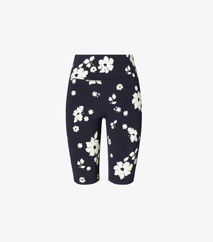 Tory Burch Smart Buy - Compression Bike Short - Medium Navy Contrast Floral