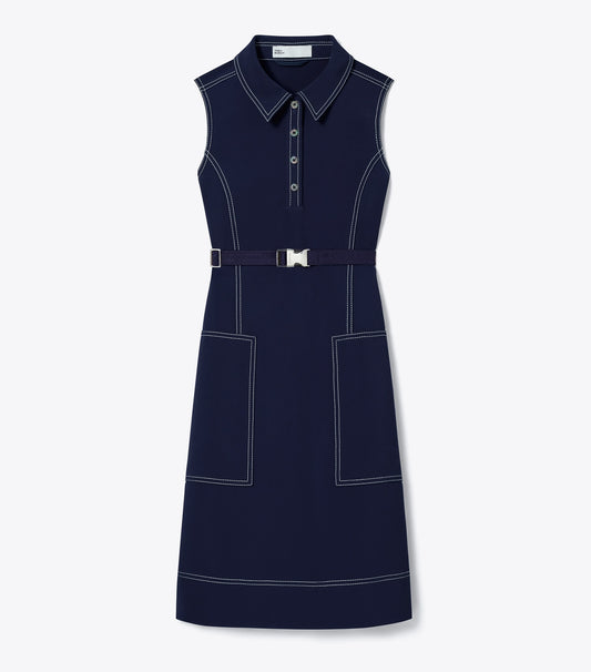 Tory Burch New - Pick Stitch Golf Dress - Tory Navy