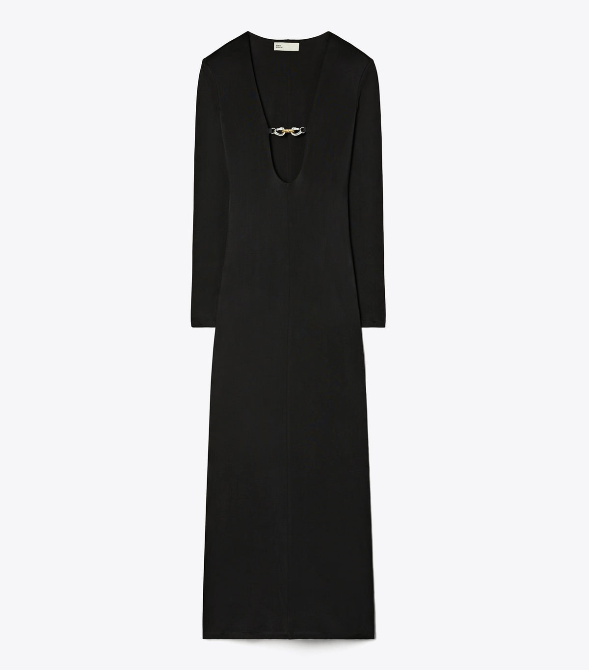 Tory Burch Best Price - Deep U-Neck Jessa Viscose Dress - Black