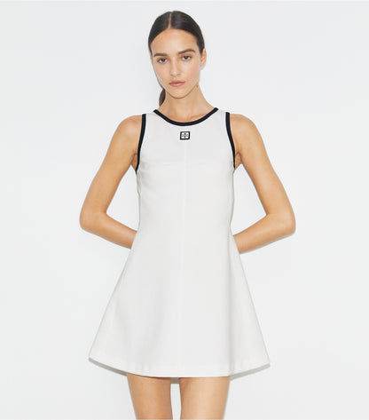 Tory Burch Special Offer - Jersey Racerback Tennis Dress - Snow White / Deep Navy