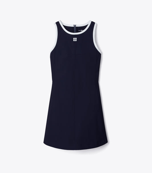 Tory Burch Best Seller - Jersey Racerback Tennis Dress - Deep Navy / Snow White