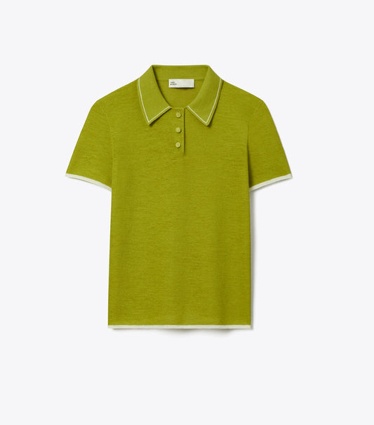 Tory Burch Great Value - Wool Polo - Bright Green