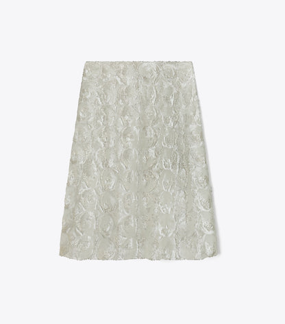 Tory Burch Everyday - Embellished Sequin Skirt - Marshmallow