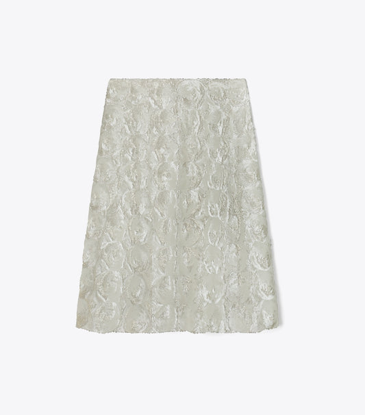 Tory Burch Everyday - Embellished Sequin Skirt - Marshmallow