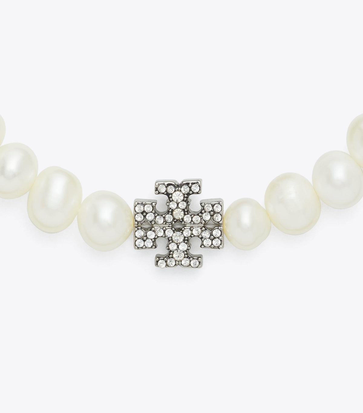 Tory Burch Best Price - Moondance Pearl and Pavé Bracelet - Tory Silver / Crystal / Pearl