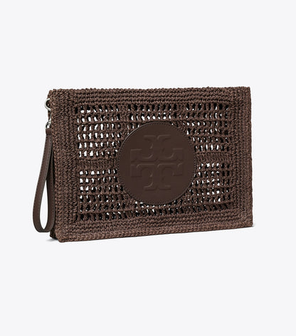 Tory Burch Top Pick - Ella Hand-Crocheted Pouch - Dark Cocoa