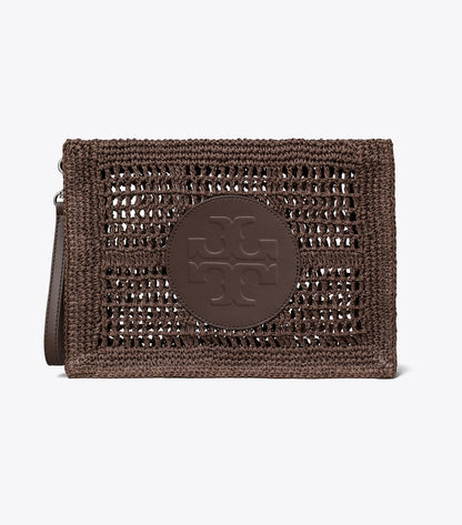 Tory Burch Top Pick - Ella Hand-Crocheted Pouch - Dark Cocoa