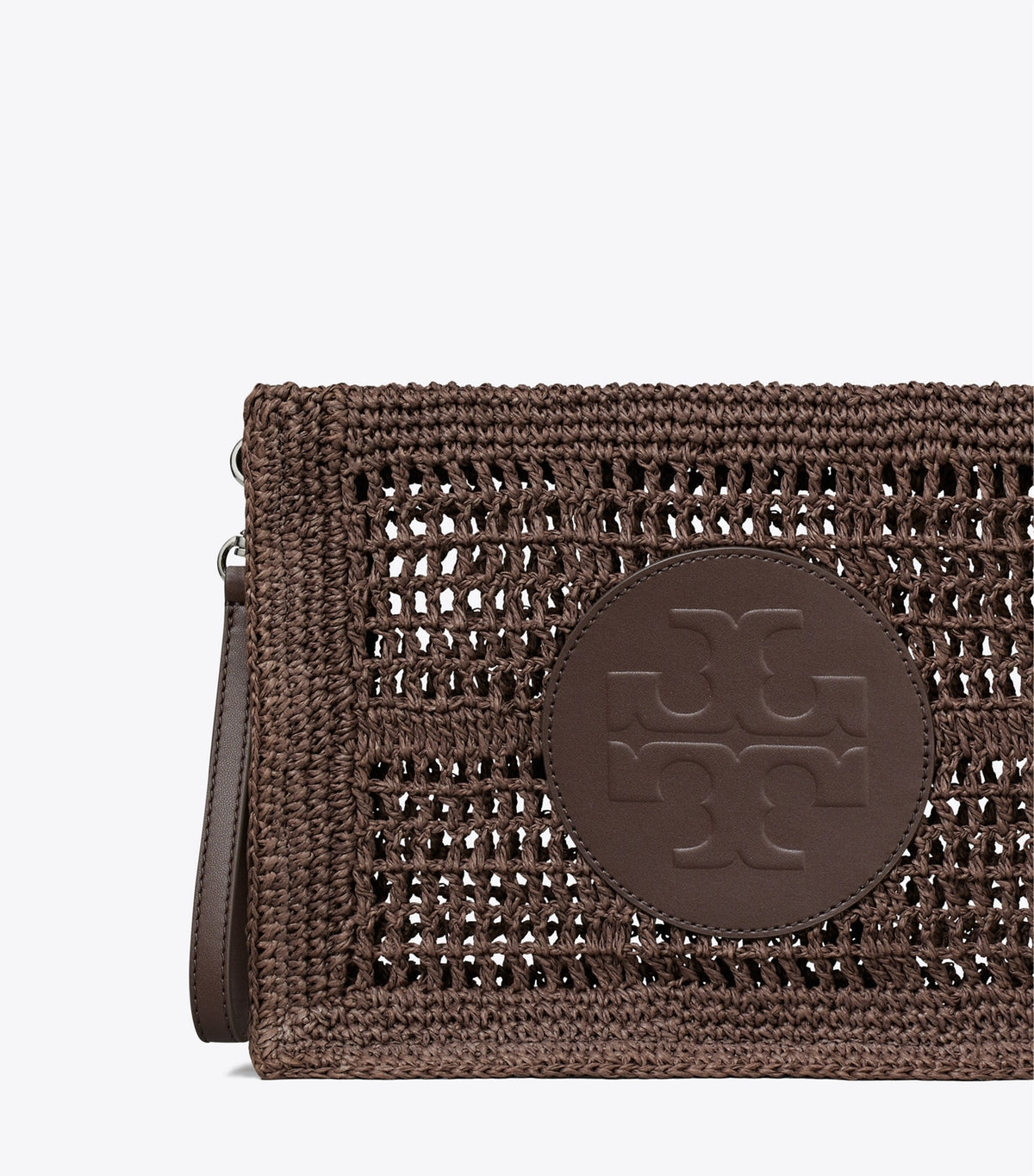 Tory Burch Top Pick - Ella Hand-Crocheted Pouch - Dark Cocoa